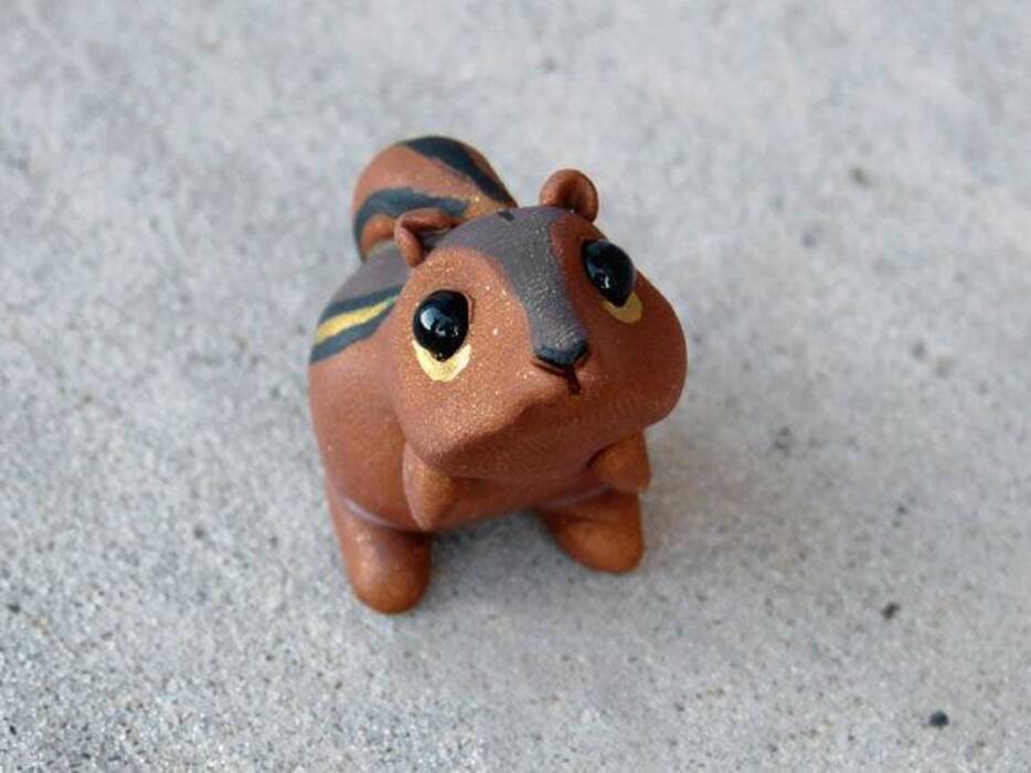Cómo hacer una ardilla con plastilina?