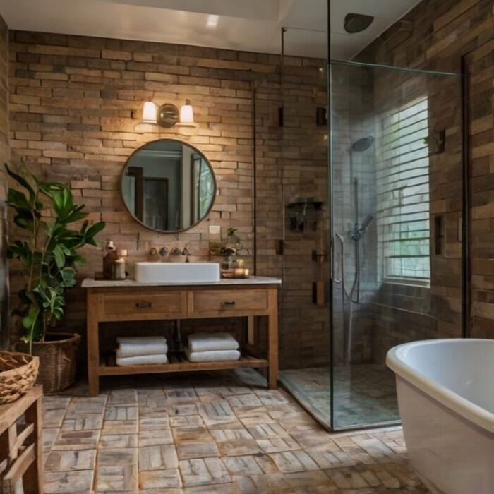 Cuarto de baño en el campo: acabado, disposición y opciones de diseño