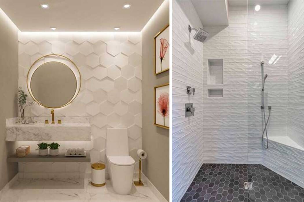 Duchas de azulejos: tipos, disposición y opciones de diseño