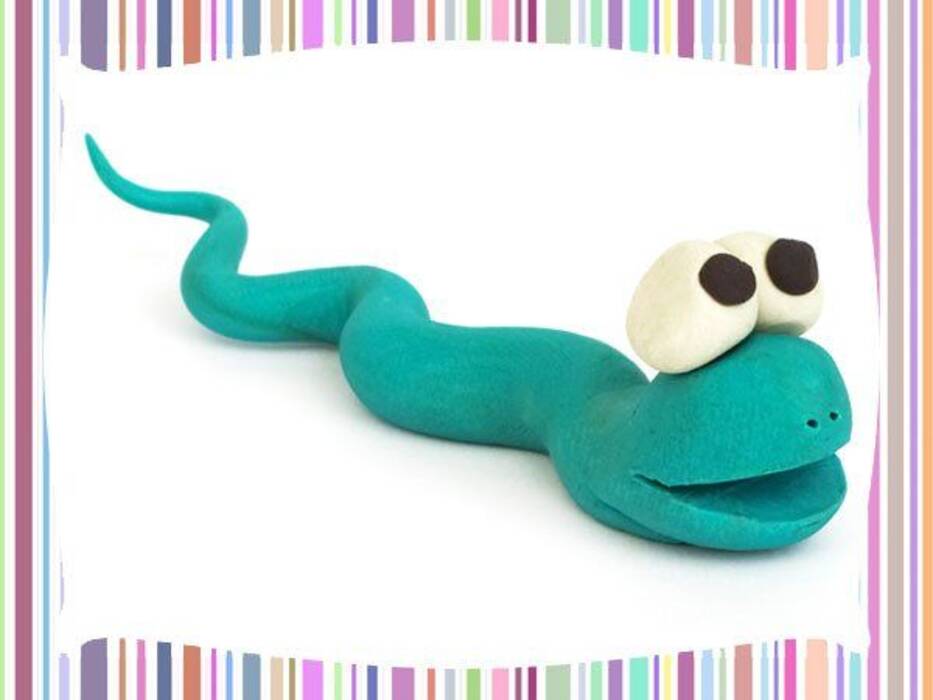 Cómo hacer una serpiente con plastilina?