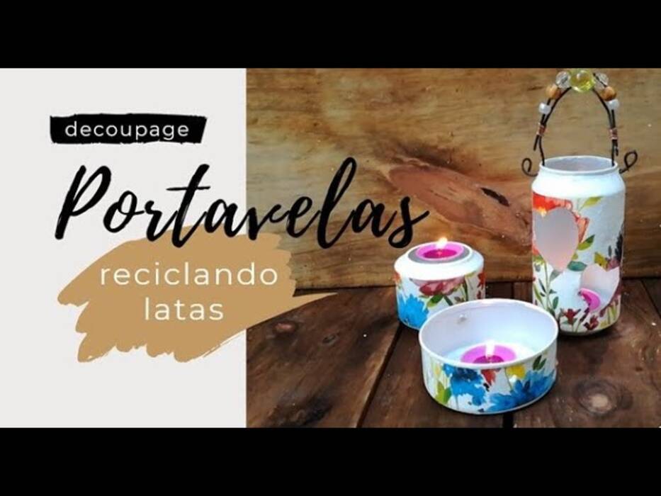 Cómo hacer candelabros con tarros