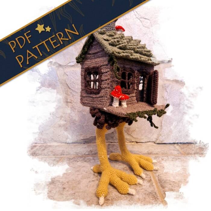 Hacer una manualidad en forma de cabaña sobre patas de pollo