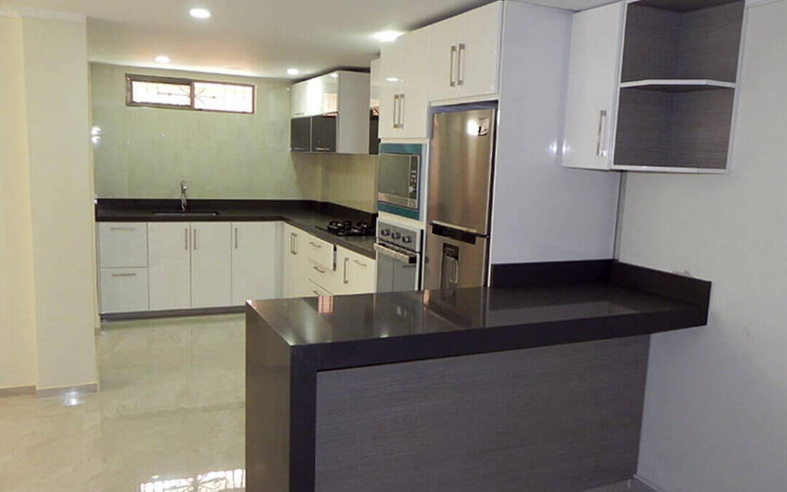 Opciones de diseño de cocinas de 2 por 3 metros