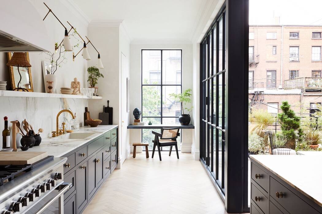 Opciones de diseño para la cocina-salón de 40 metros cuadrados. м