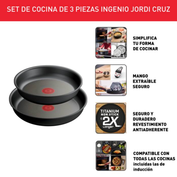 Características y tipos de sartenes Tefal