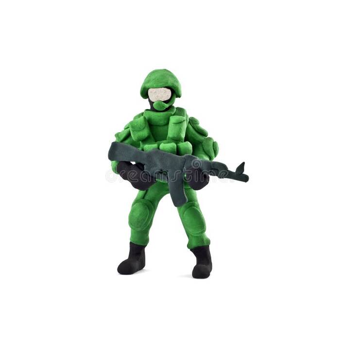 Cómo hacer soldaditos de plastilina?