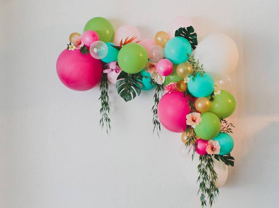 Cómo hacer una flor con globos?