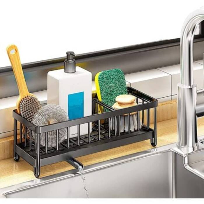 Cómo organizar el almacenamiento de las esponjas para lavar los platos en la cocina?
