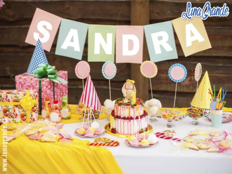Hacer carteles con dulces para una fiesta de cumpleaños