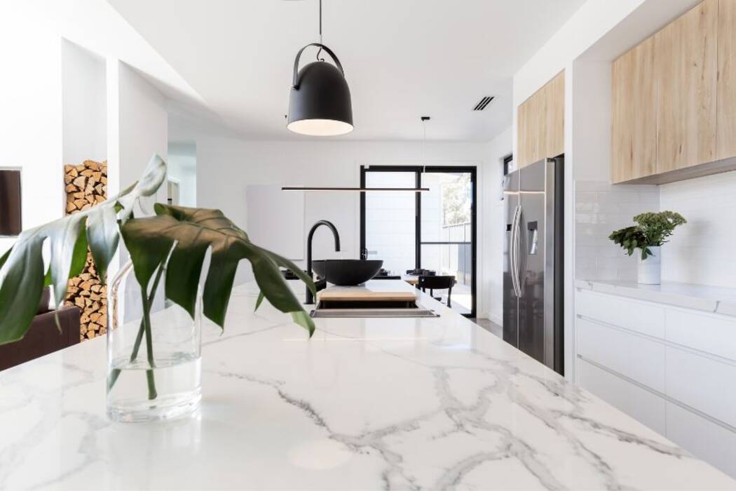 Diseño de la cocina en un piso de una habitación