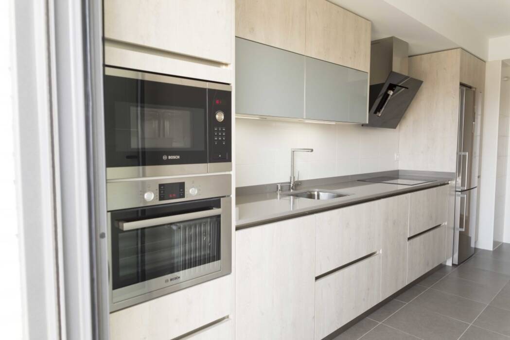 Cocina recta de 4 metros: materiales, estilos y diseño