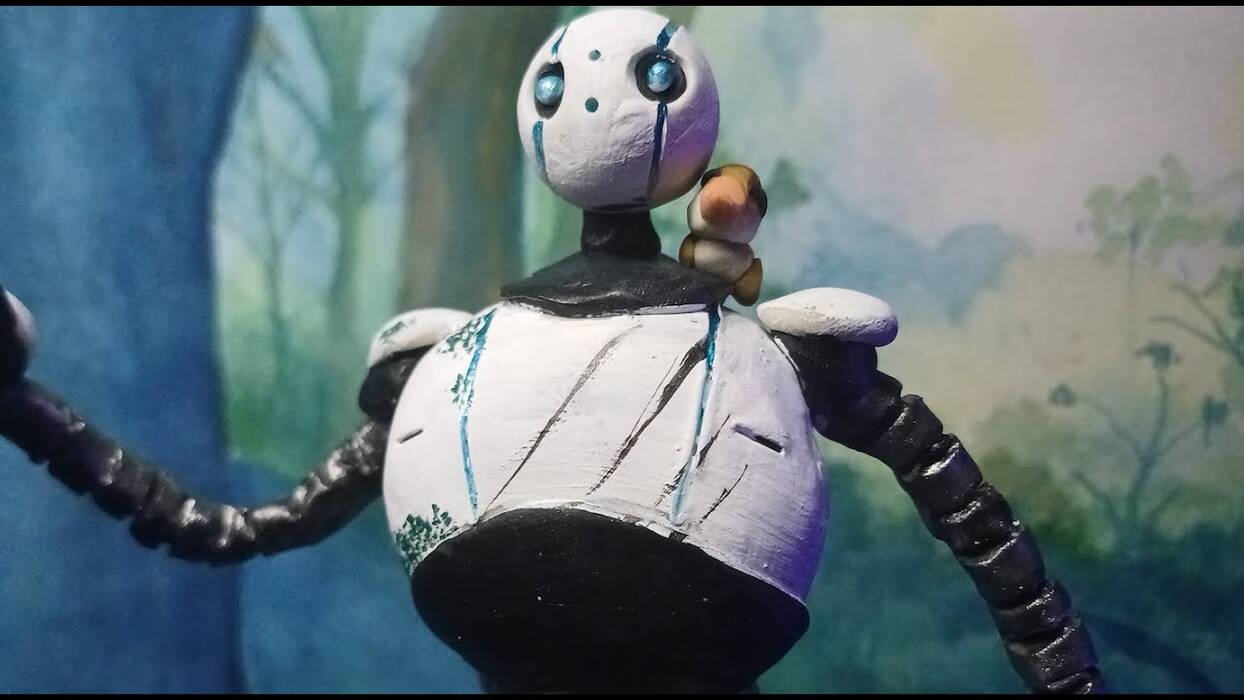 Cómo moldear un robot de plastilina?