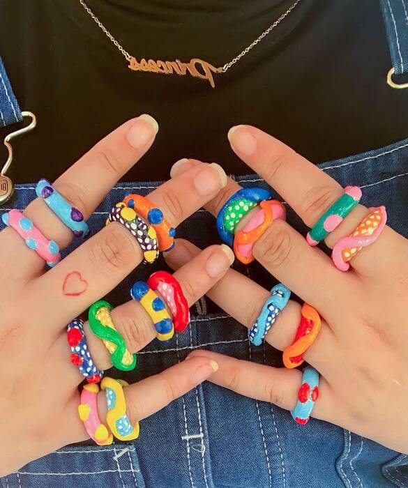 Hacer anillos con arcilla polimérica