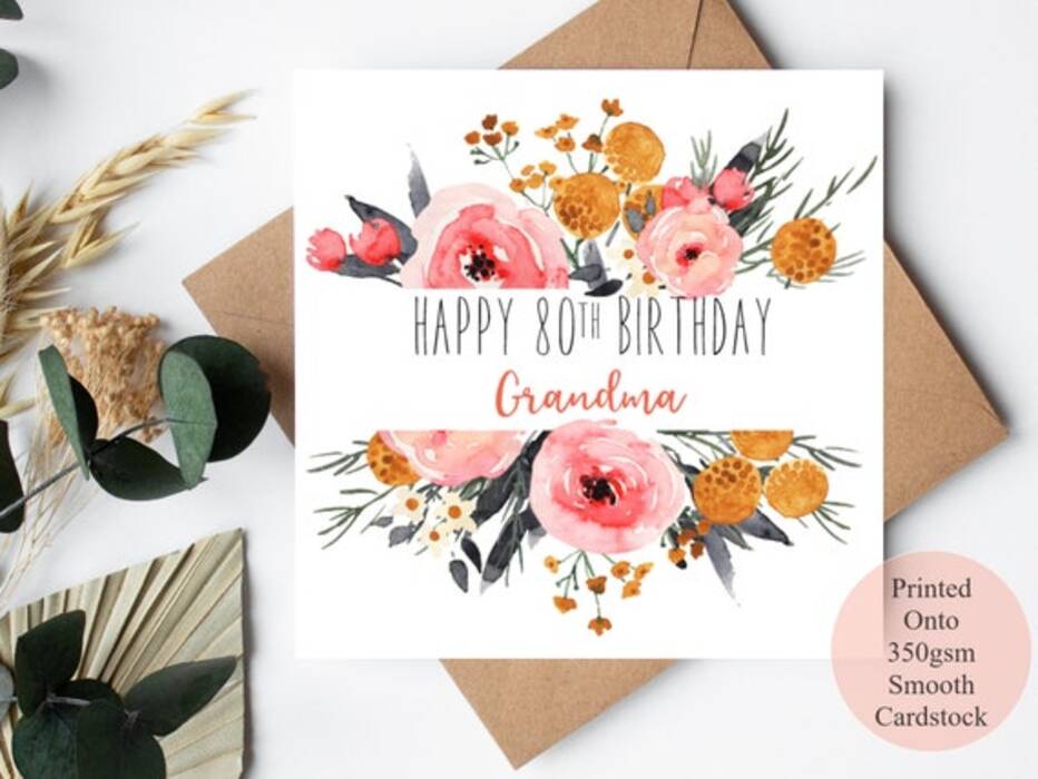 Manta Para Abuela Tarjeta De Cumpleaños Para Abuela Con Texto En Inglés «To Manta Abuela