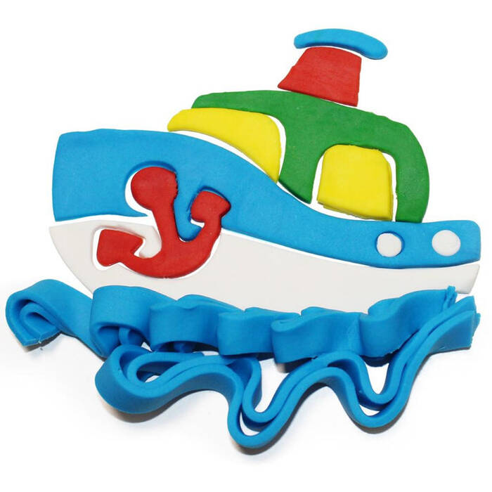 Qué tipo de barco se puede hacer con plastilina?
