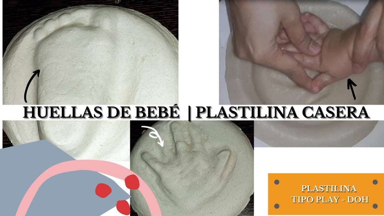 Cómo hacer moldes de manos y pies de bebé con tus propias manos?