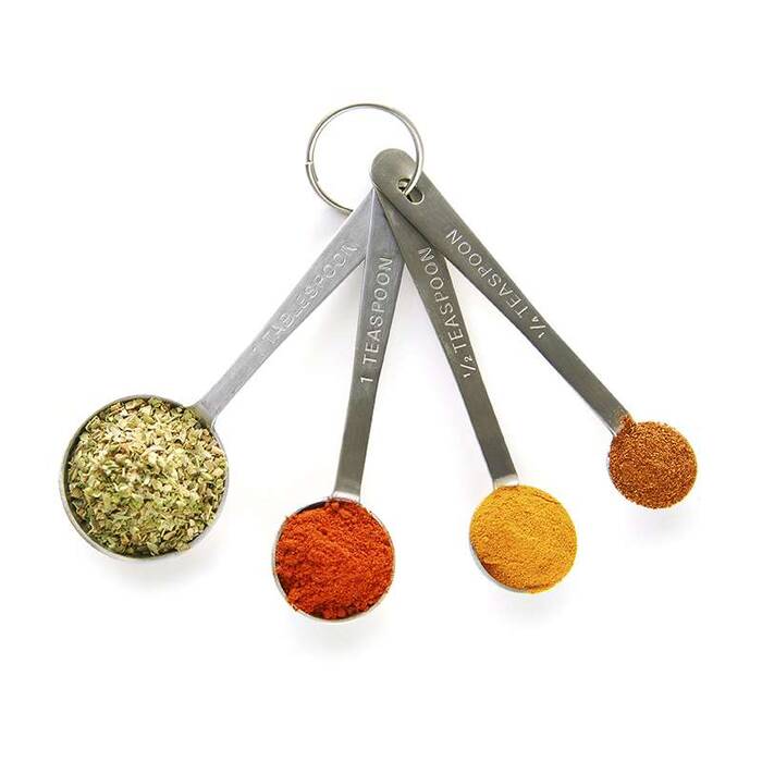 Medidas de peso en cucharas