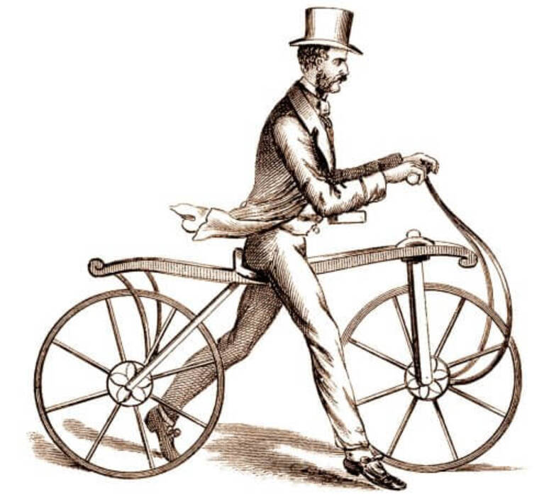 Quién inventó la bicicleta y cuándo?