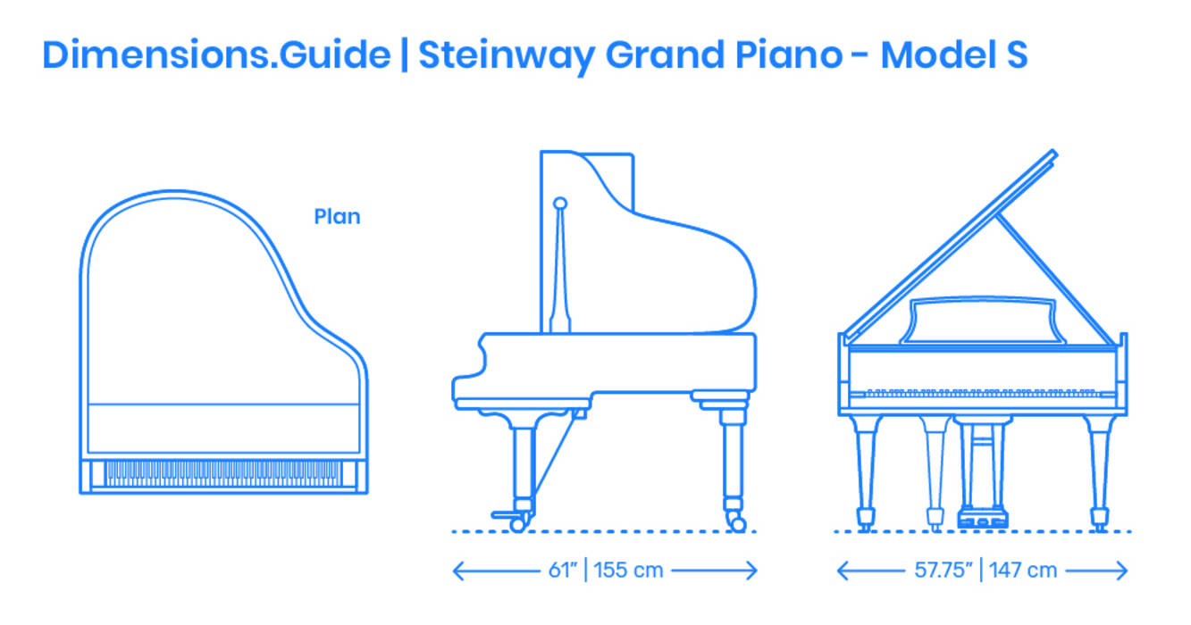 Dimensiones del piano