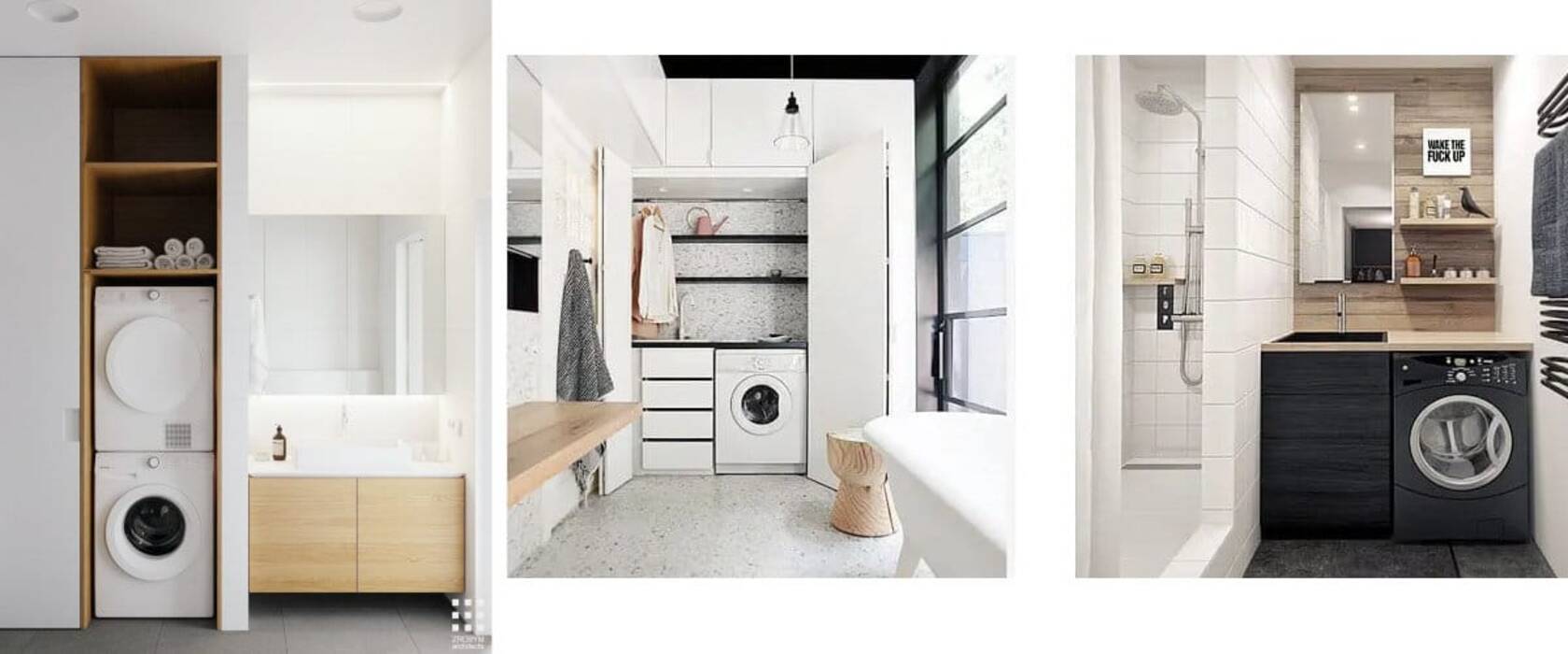 Lavadora en el baño: dónde y cómo colocarla?