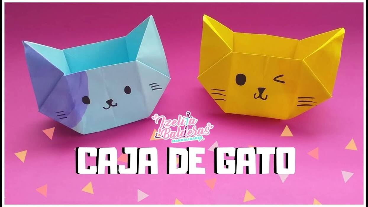 Origami en forma de gato
