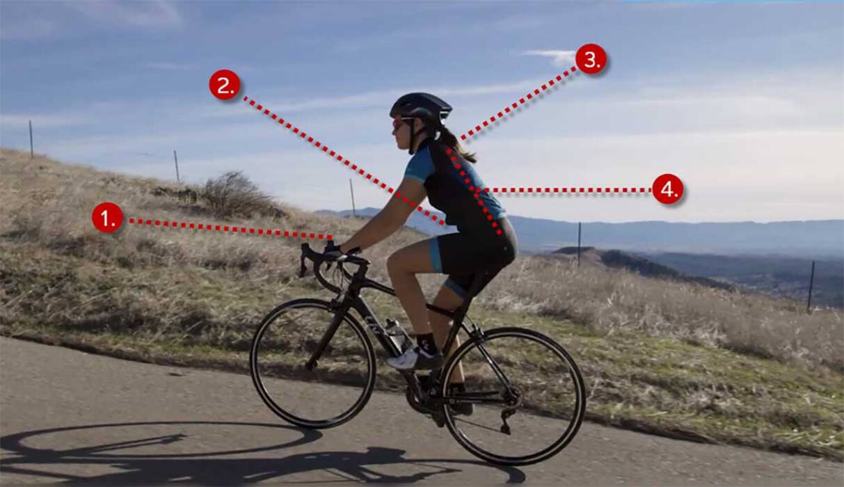 Posición correcta en bicicleta