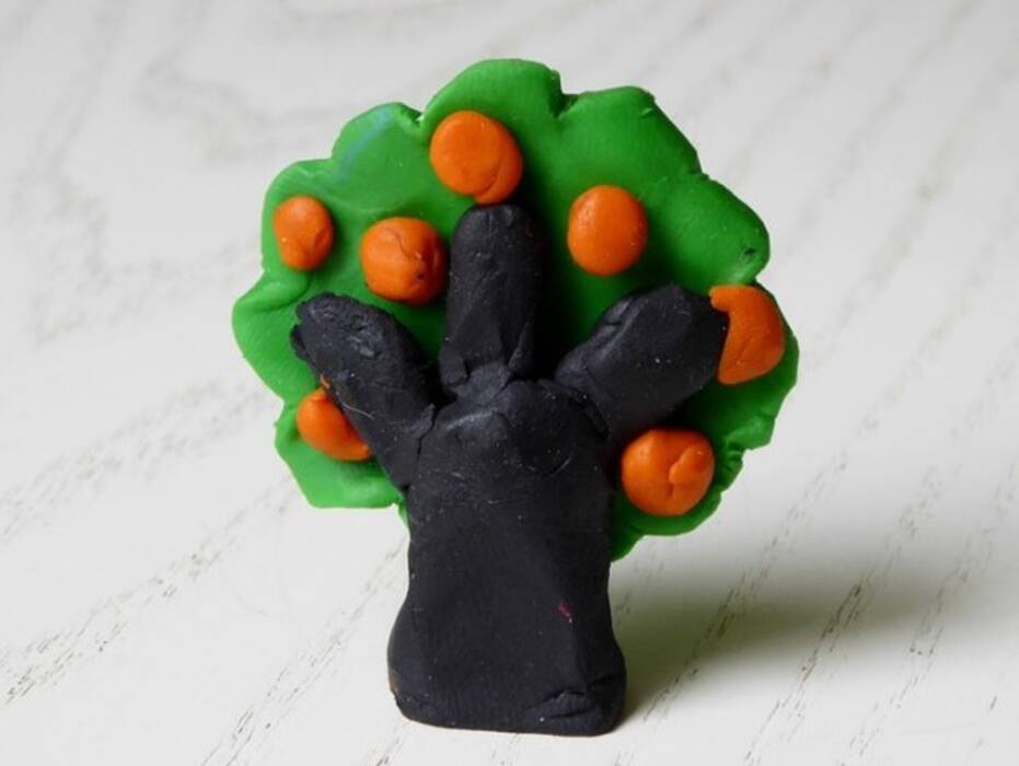 Modelado de caras de plastilina