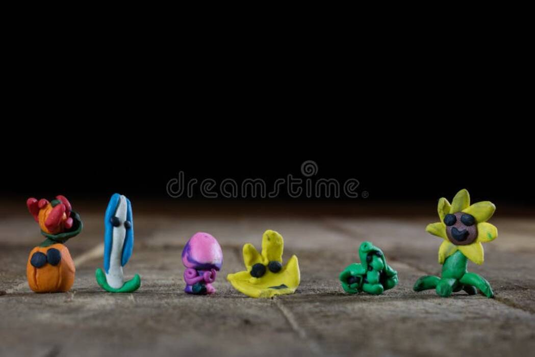 Personajes de cuentos de hadas de plastilina