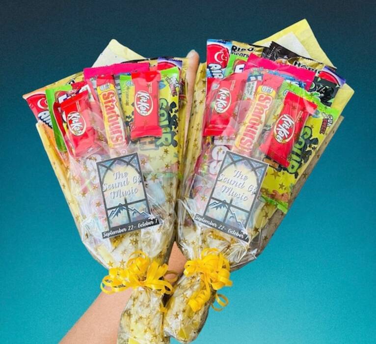 Pósters con caramelos a una amiga por su cumpleaños