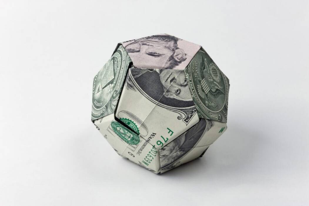 Hacer origami con dinero